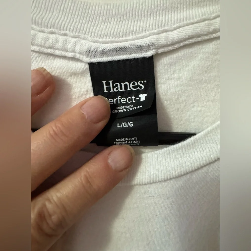 Hanes White T‑Shirt with Budweiser Graphic
